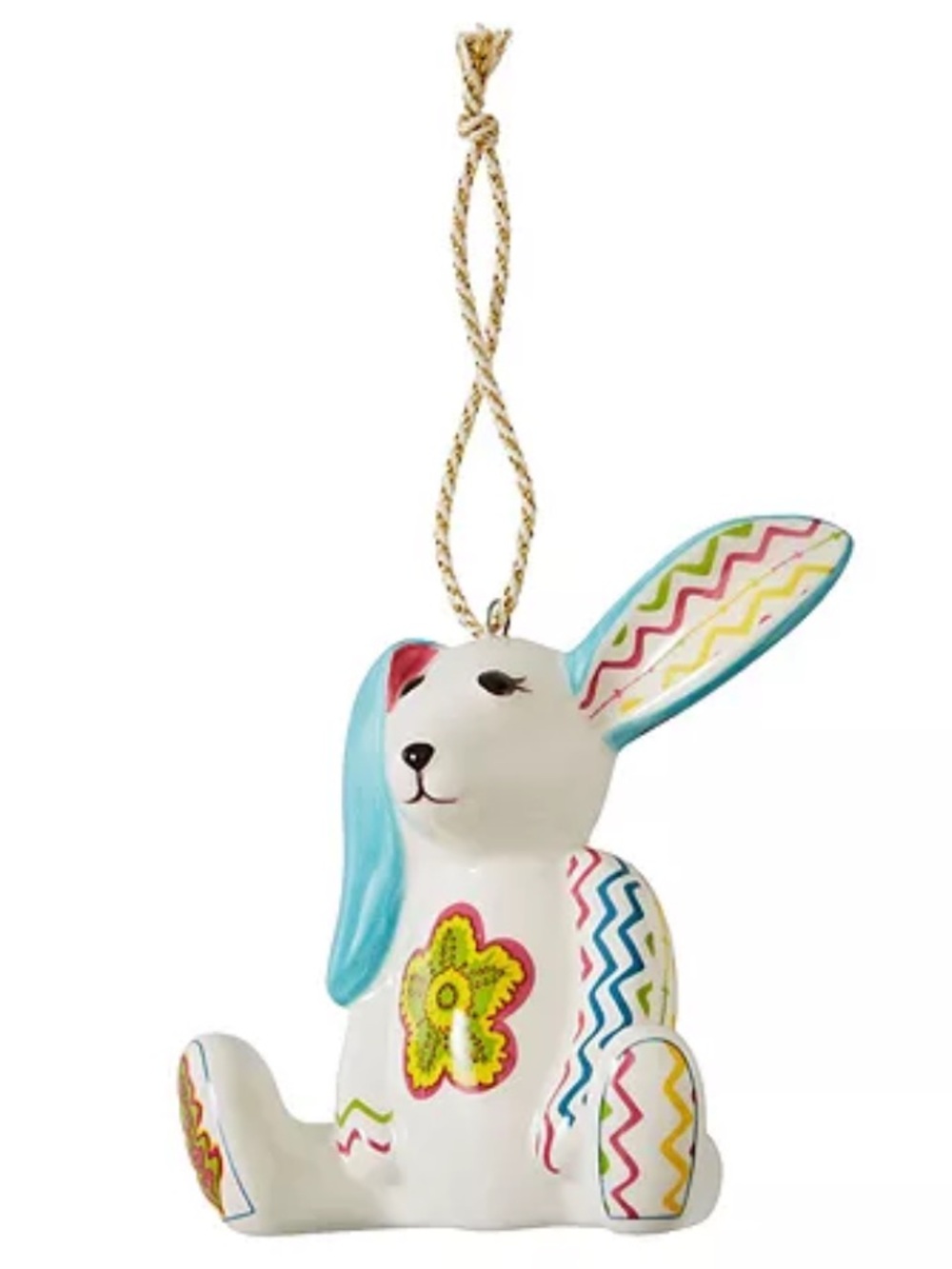 Spode Kit Kemp Minnie Rabbit Patchwork Porcelain Ornament - Picture 7 of 16